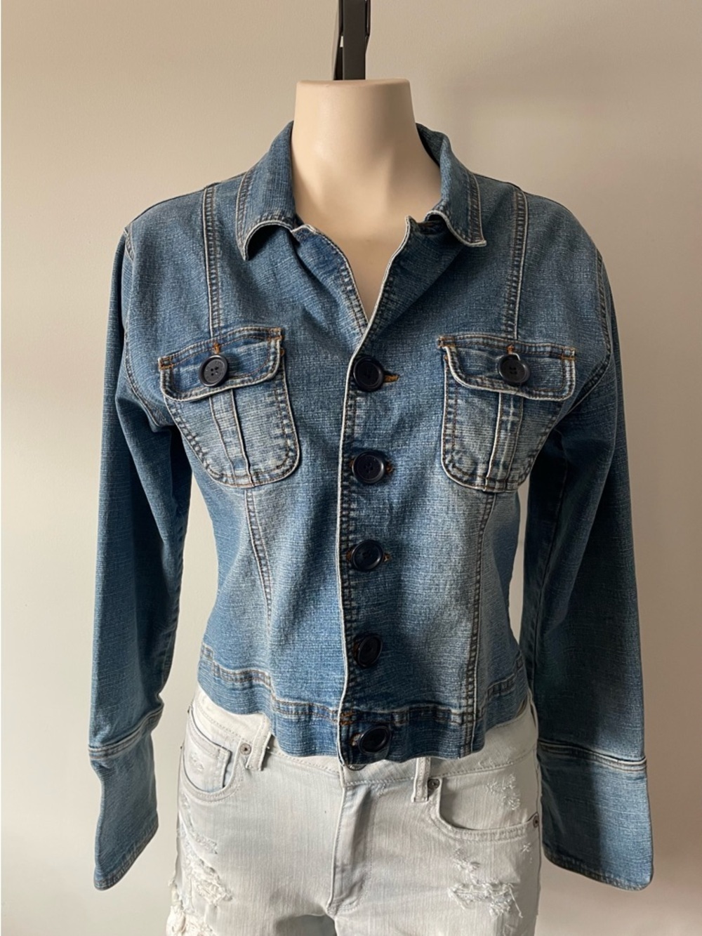 Y2K Vintage London Blues Denim Jean Jacket 2000s